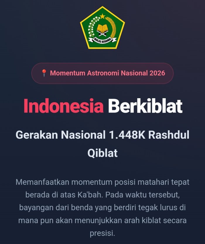 MTsN 1 Tebo Dukung Gerakan Nasional Rasdhul Kiblat Serentak 15 hingga 16 Juli 2026 MTsN 1 Tebo Dukung Gerakan Nasional Rasdhul Kiblat Serentak 15 hingga 16 Juli 2026