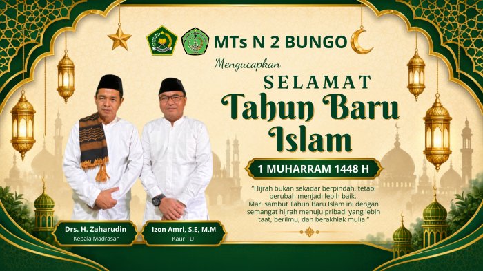 MTsN 2 Bungo Ucapkan Selamat Tahun Baru Islam 1448 Hijriah MTsN 2 Bungo Ucapkan Selamat Tahun Baru Islam 1448 Hijriah