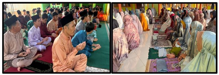 Tingkatkan Spiritual Siswa, Shalat Dhuha Perdana Semester Genap di MTsN 1 Tebo Berlangsung Khidmat