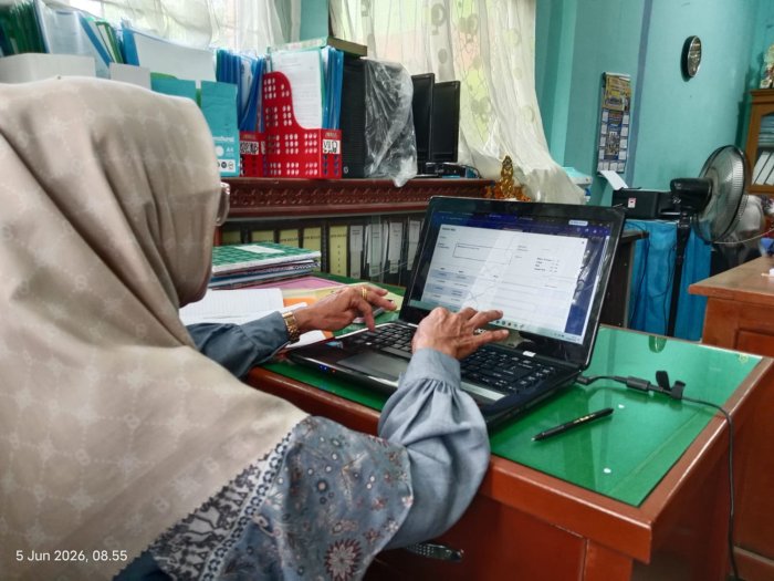 Tahap Penilaian Dimulai, Pengisian Nilai Sumatif Kelas 7 dan 8 di RDM MTsN 1 Bungo Sudah Dibuka