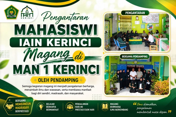 mahasiswa IAIN kerinci jalani magang di MAN 1 kerinci, wujud kolaborasi dan penguatan pengalaman pendidikan mahasiswa IAIN kerinci jalani magang di MAN 1 kerinci, wujud kolaborasi dan penguatan pengalaman pendidikan