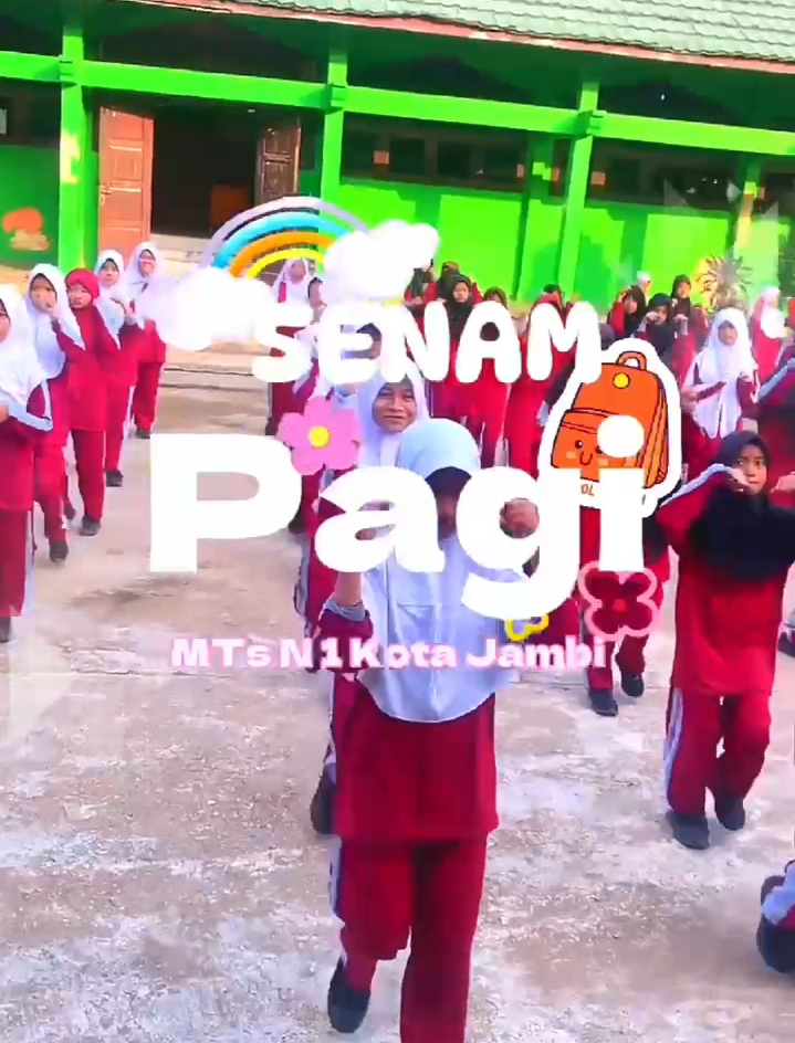 Salam Sehat...MTs Negeri 1 Kota Jambi Adakan Senam Pagi Salam Sehat...MTs Negeri 1 Kota Jambi Adakan Senam Pagi