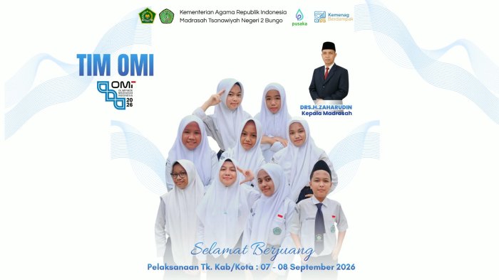 Mohon Doa dan Dukungan: MTsN 2 Bungo Siap Berlaga di Olimpiade Madrasah Indonesia (OMI) 2026