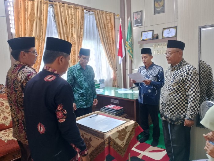 Tongkat Estafet Kepemimpinan MTsN 5 Tebo Resmi Beralih, Sertijab Digelar di MAN 2 Tebo