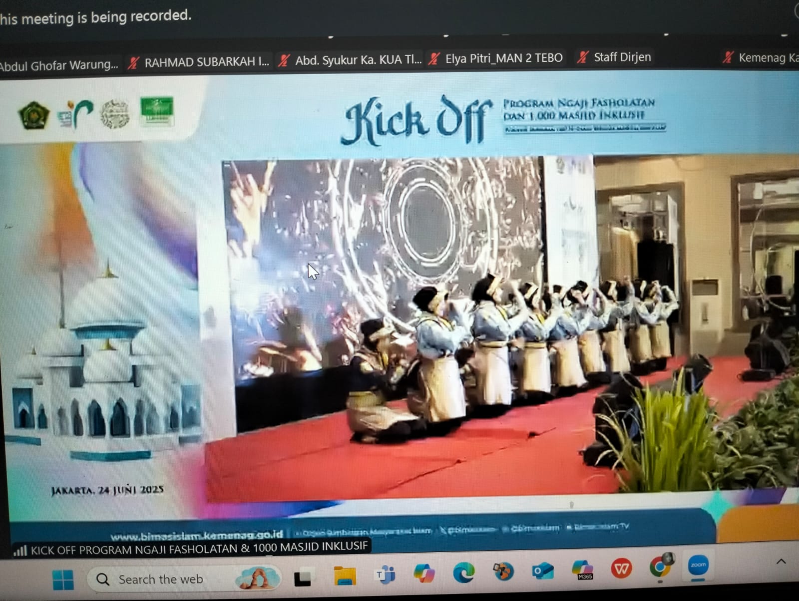 Kepala MAN 2 Tebo Ikuti Kick Off Program Ngaji Fasholatan & 1.000 Masjid Inklusif Kepala MAN 2 Tebo Ikuti Kick Off Program Ngaji Fasholatan & 1.000 Masjid Inklusif