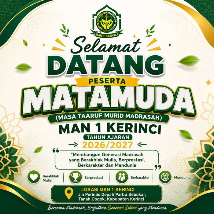 Pendaftaran Ulang Calon Siswa MAN 1 Kerinci Masih Berlangsung