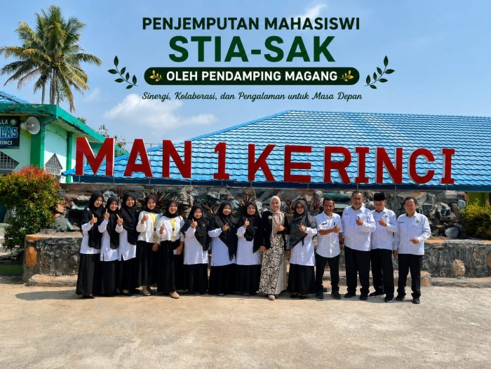 MAN 1 Kerinci Lepas Mahasiswi Magang STIA-SAK, Perkuat Sinergi Dunia Pendidikan dan Perguruan Tinggi