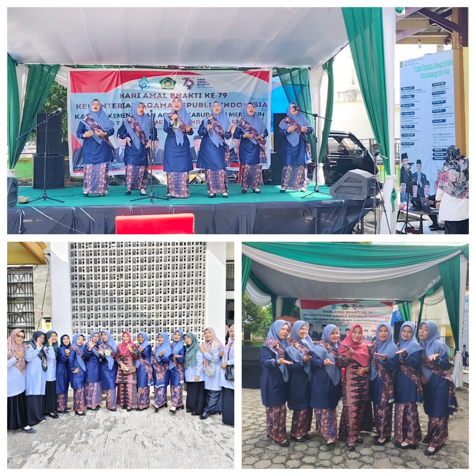 MTs N 1 Merangin Ikuti Lomba Sholawat di Kemenag Merangin