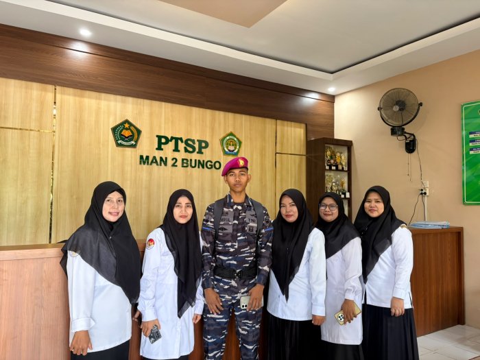 Silaturahmi Penuh Kebanggaan, Alumni Lolos TNI Kunjungi PTSP MAN 2 Bungo Silaturahmi Penuh Kebanggaan, Alumni Lolos TNI Kunjungi PTSP MAN 2 Bungo