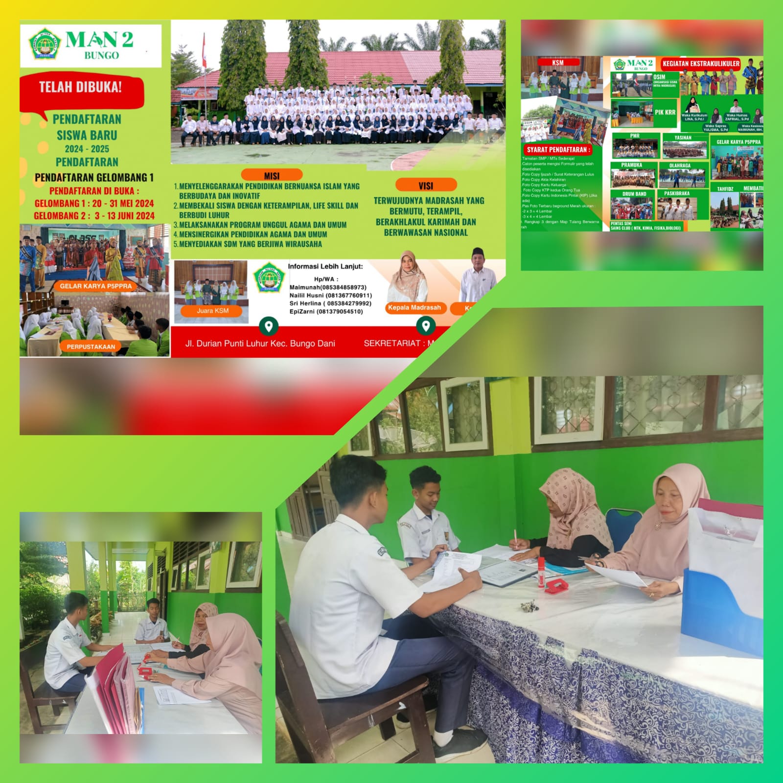 PENDAFTARAN PESERTA DIDIK BARU MADRASAH (PPDBM) MAN 2 BUNGO TAHUN PELAJARAN 2024/2025