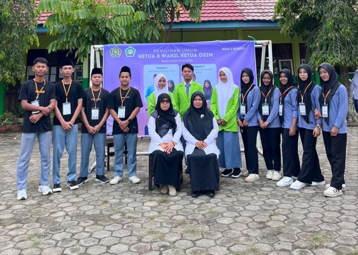Paslon 01 Terpilih Jadi Ketua dan Wakil Ketua OSIM MAN 2 Bungo Paslon 01 Terpilih Jadi Ketua dan Wakil Ketua OSIM MAN 2 Bungo