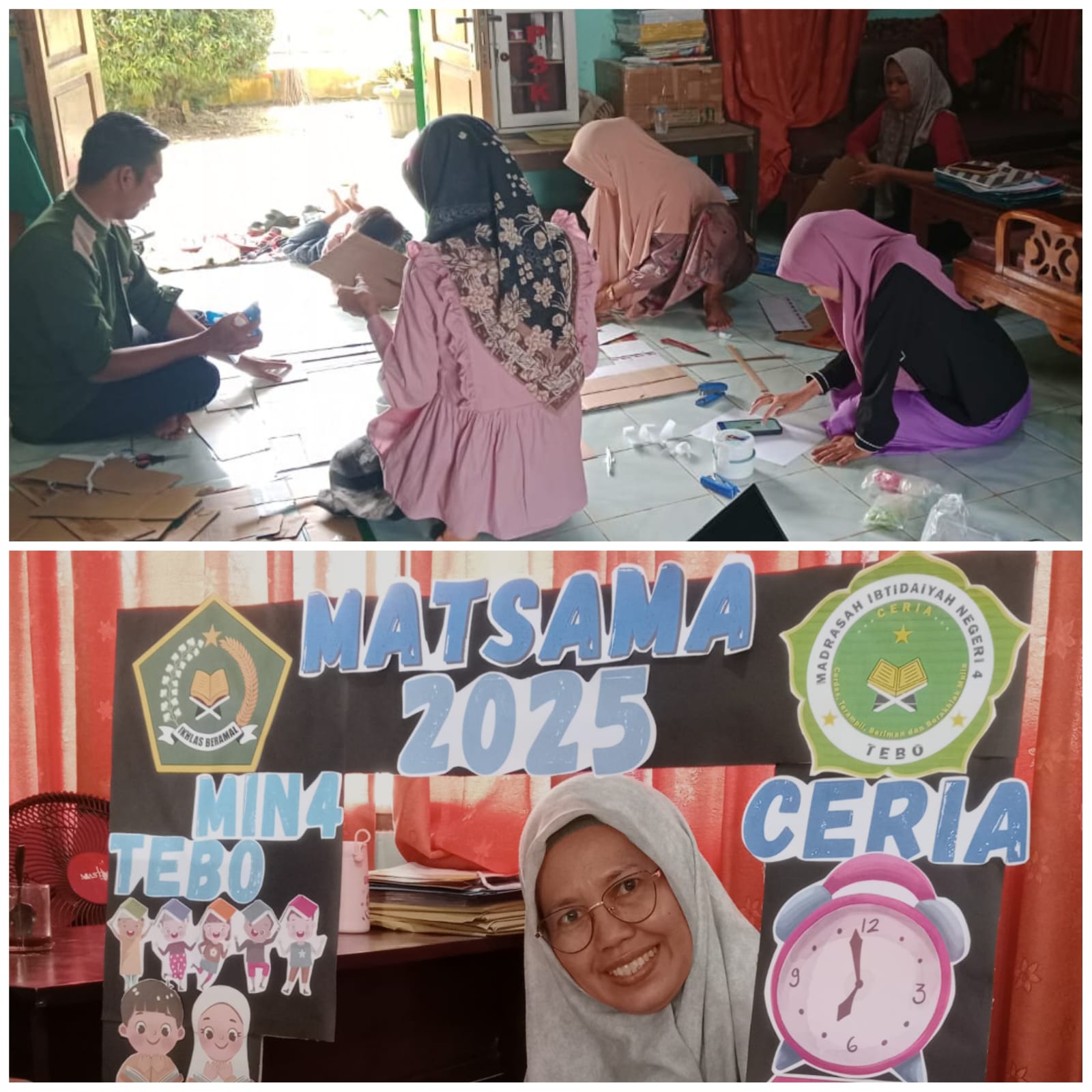 Guru MIN 4 Tebo Siapkan Pernak-pernik Unik Sambut MATSAMA