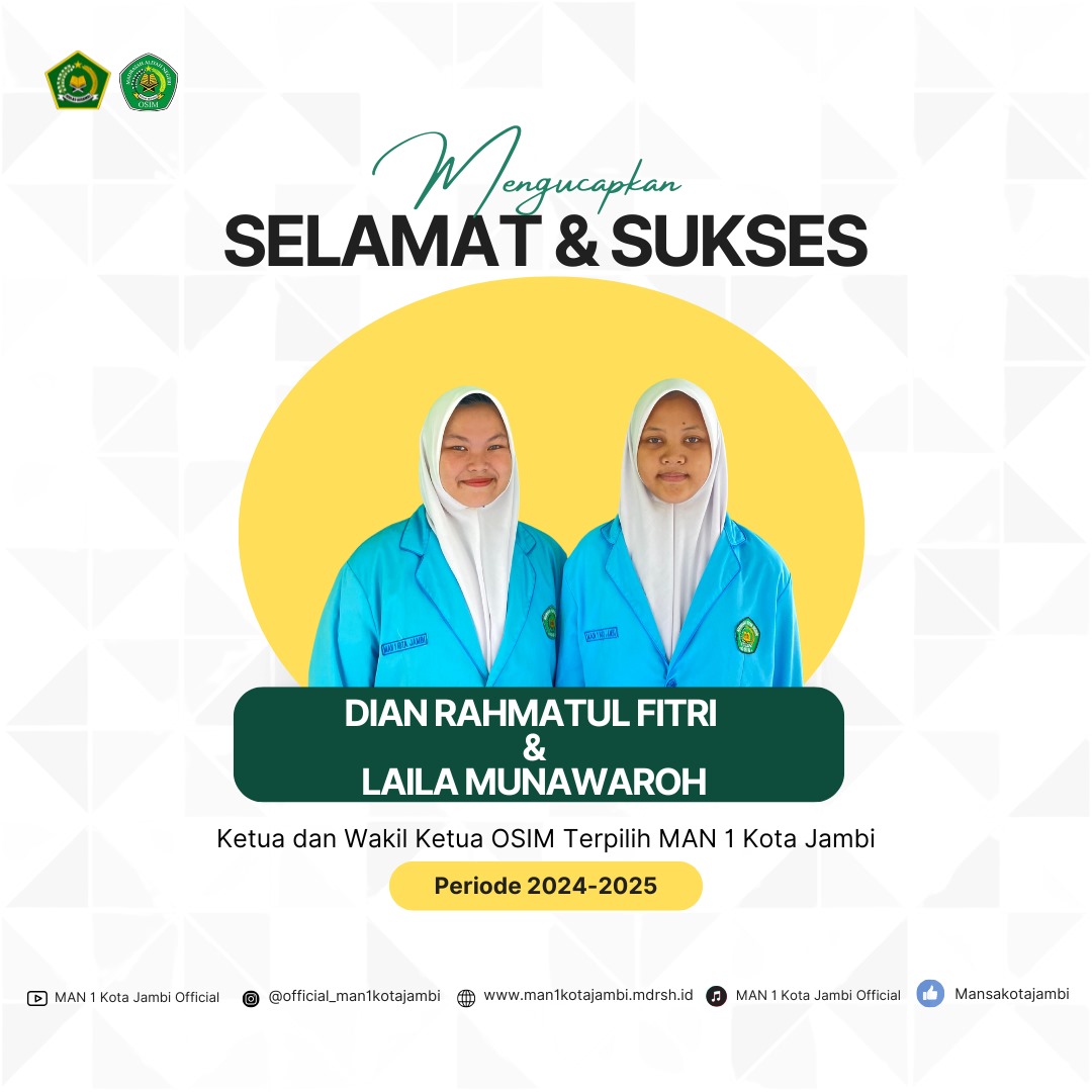 Semarak Demokrasi: Pemilihan OSIM MAN 1 Kota Jambi Berjalan Lancar Semarak Demokrasi: Pemilihan OSIM MAN 1 Kota Jambi Berjalan Lancar