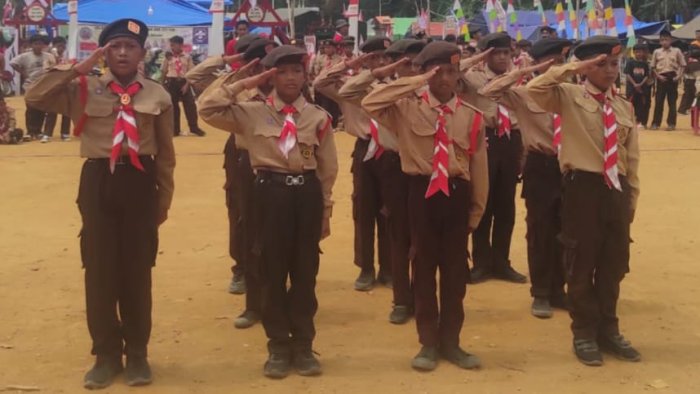 LKBB Tutup Rangkaian Lomba, Kontingen MIN 4 Tebo Tampil Solid dan Percaya Diri