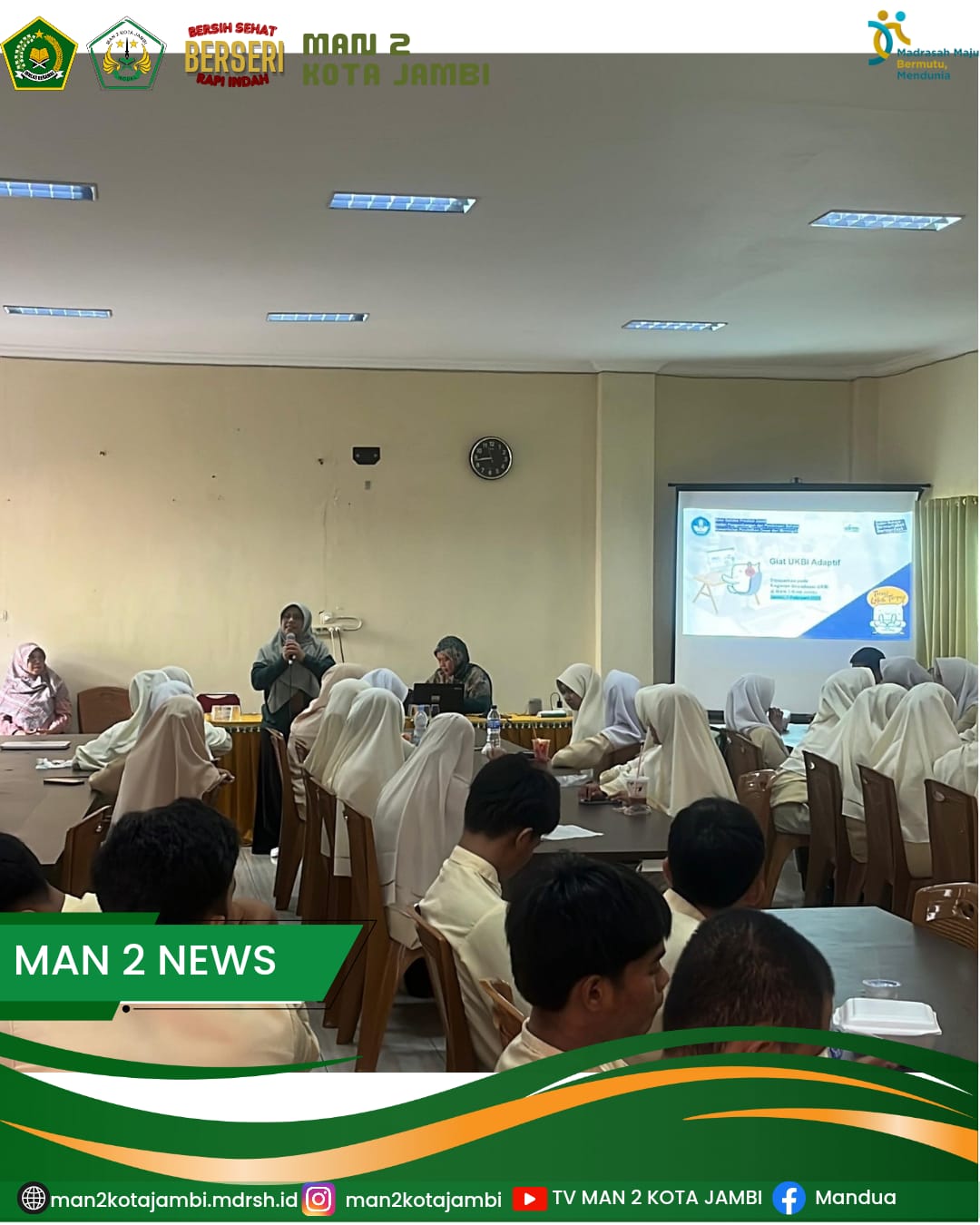 Balai Bahasa Jambi Sosialisasikan UKBI di MAN 2 Kota Jambi Balai Bahasa Jambi Sosialisasikan UKBI di MAN 2 Kota Jambi