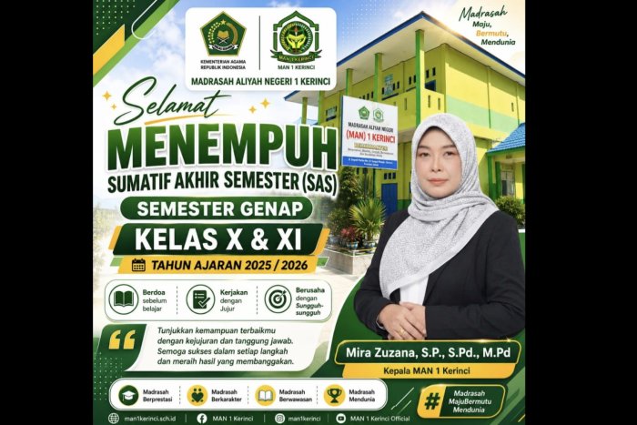 MAN 1 Kerinci Laksanakan Ujian Sumatif Akhir Semester Genap MAN 1 Kerinci Laksanakan Ujian Sumatif Akhir Semester Genap