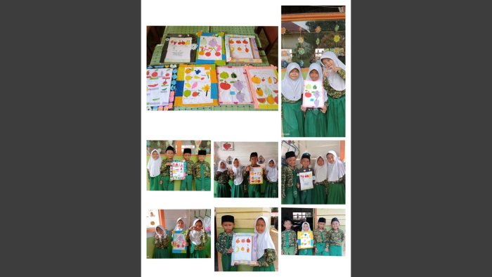 Keceriaan Siswa Kelas 2B MIN 4 Tebo Saat Menyelesaikan Poster Favorite Fruits Keceriaan Siswa Kelas 2B MIN 4 Tebo Saat Menyelesaikan Poster Favorite Fruits