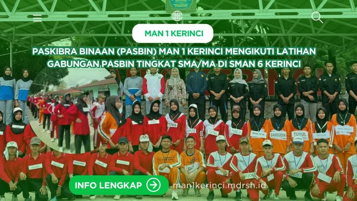 Paskibra MAN 1 Kerinci Asah Mental dan Fisik Lewat Latihan Gabungan Paskibra MAN 1 Kerinci Asah Mental dan Fisik Lewat Latihan Gabungan