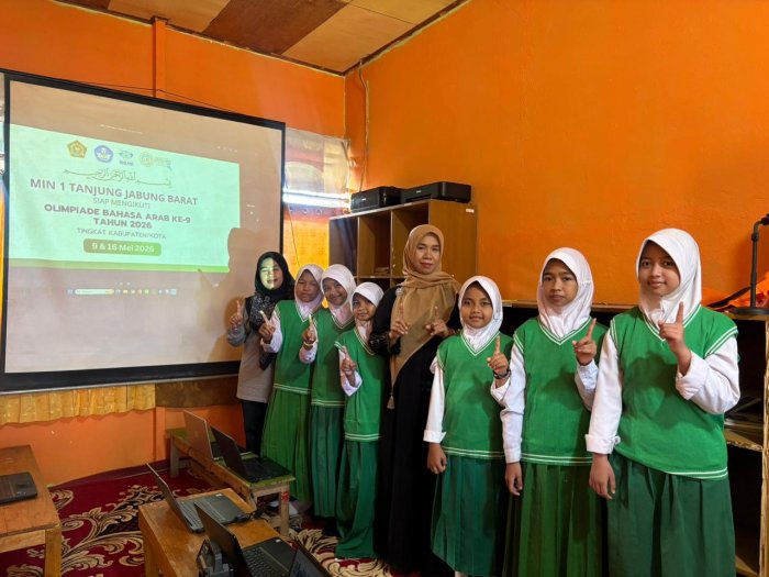Siswa MI Negeri 1 Tanjung Jabung Barat Ikuti Olimpiade Bahasa Arab Ke-9 Tahun 2026 Tingkat Kabupaten/Kota Siswa MI Negeri 1 Tanjung Jabung Barat Ikuti Olimpiade Bahasa Arab Ke-9 Tahun 2026 Tingkat Kabupaten/Kota