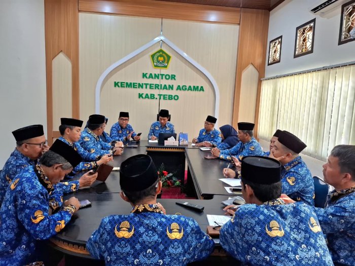 Kepala MTsN 5 Tebo Hadiri Rakor Persiapan AKSIOAMA