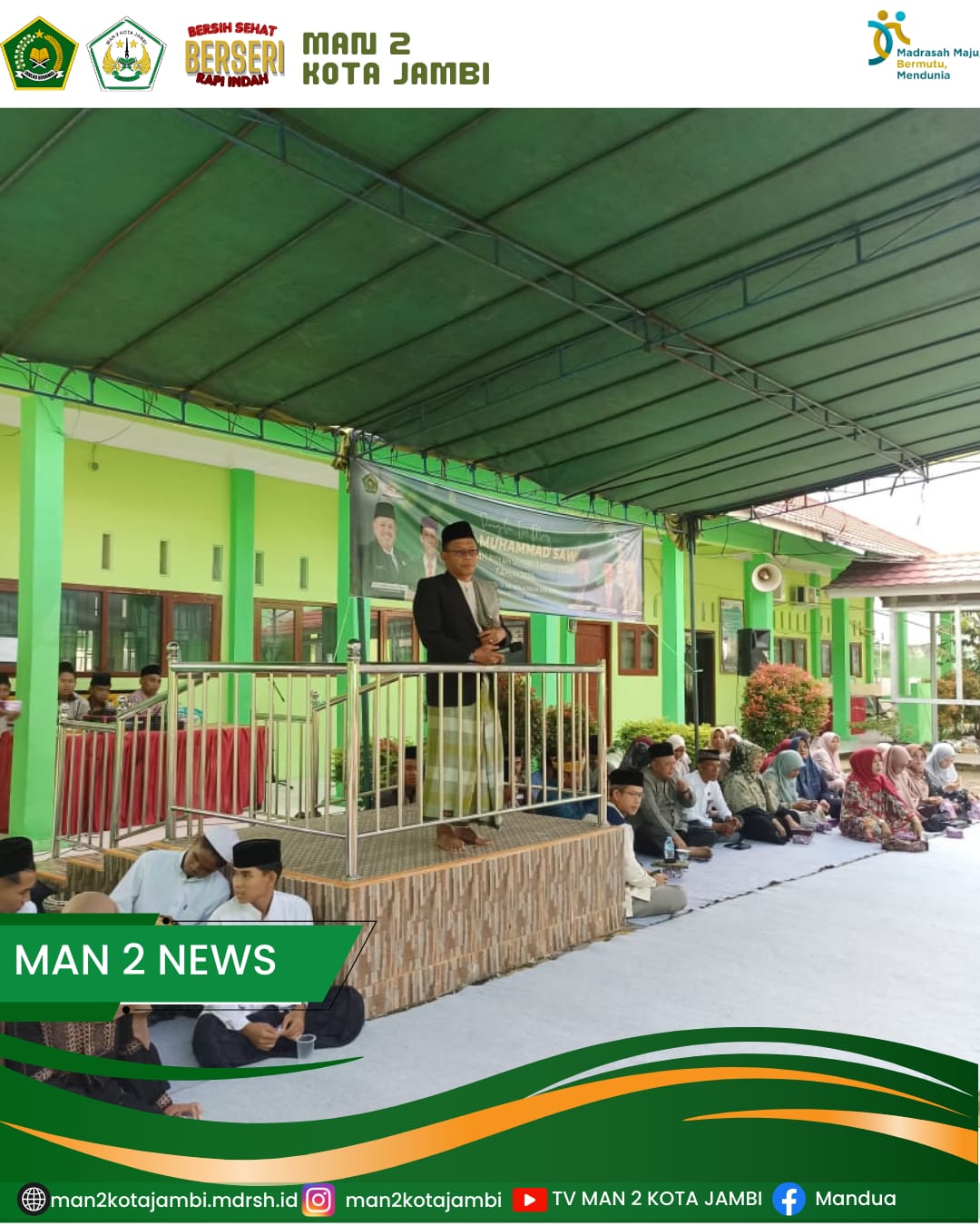 Ali Imron Isi Ceramah Isra Mi'raj di MAN 3 Kota Jambi: Pererat Silaturahmi dan Tingkatkan Kualitas Diri