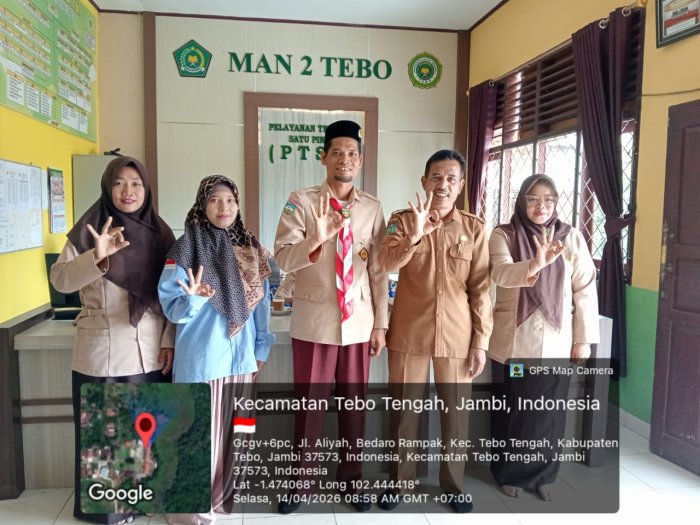 Kunjungan Dari BKKBN Kecamatan Tebo Tengah di MAN 2 Tebo