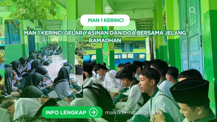 Yasinan dan Doa Bersama dalam rangka menyambut bulan suci Ramadhan Yasinan dan Doa Bersama dalam rangka menyambut bulan suci Ramadhan