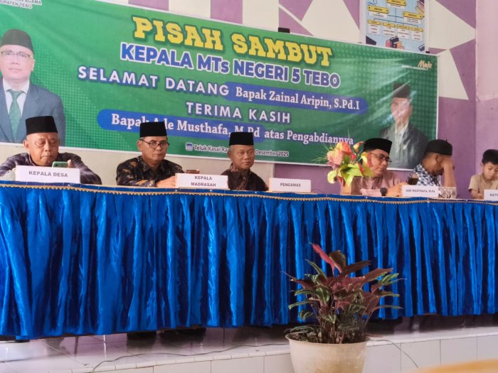 MTsN 5 Tebo Gelar Pisah Sambut Kepala Madrasah