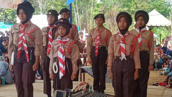 Siswi MIN 4 Tebo Ikuti Seleksi Jambore Cabang Tebo 2025