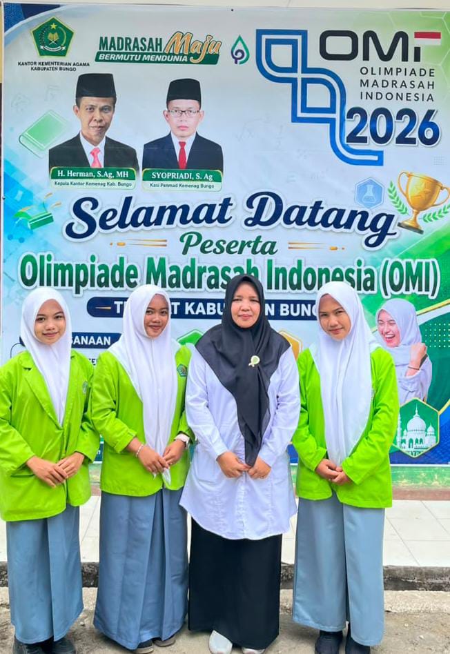 Tiga Siswa MAN 2 Bungo Berjuang di Ajang OMI 2026 Tingkat Kabupaten, Asah Kompetensi dan Raih Pengalaman Berharga Tiga Siswa MAN 2 Bungo Berjuang di Ajang OMI 2026 Tingkat Kabupaten, Asah Kompetensi dan Raih Pengalaman Berharga