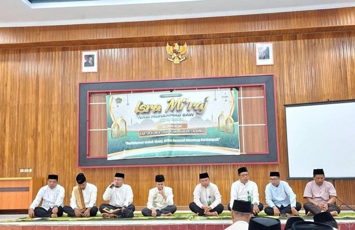 Kepala MTsN 2 Bungo Hadiri Undangan Peringatan Isra Miraj di Kankemenag Kabupaten Bungo