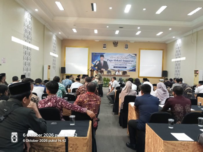 Kepala MTsN 1 Tebo Ikuti Review dan Finalisasi Pagu Alokasi Anggaran Pendidikan Islam TA 2027 di Hotel Ratu Jambi*