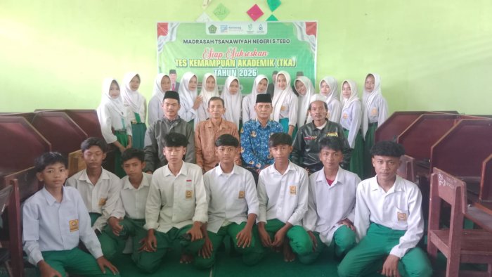 TKA 2026 Berakhir MTsN 5 Tebo dan MTs Miftahul Huda Tuntaskan Seluruh Tahapan dengan Optimal TKA 2026 Berakhir MTsN 5 Tebo dan MTs Miftahul Huda Tuntaskan Seluruh Tahapan dengan Optimal