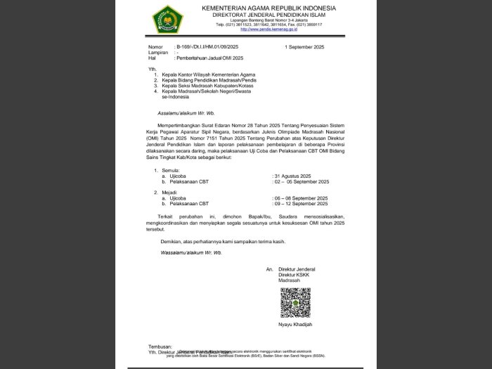 OMI Tingkat Kabupaten Tebo Resmi Ditunda ke Pekan Depan