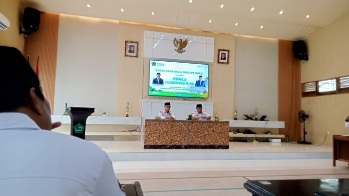 Sinergi Tingkatkan Mutu Pendidikan, Kepala MTsN 1 Batang Hari Hadiri Rakor Strategis Kemenag Batang Hari