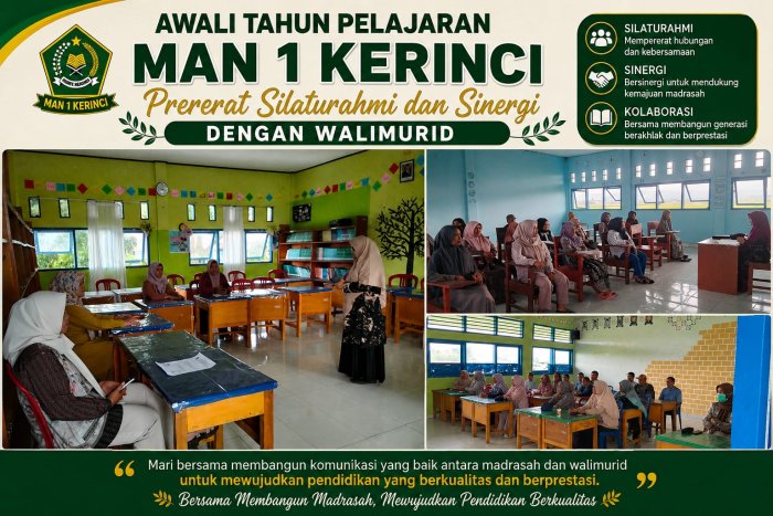 Awali Tahun Pelajaran, MAN 1 Kerinci Pererat Silaturahmi dan Sinergi dengan Wali Murid Awali Tahun Pelajaran, MAN 1 Kerinci Pererat Silaturahmi dan Sinergi dengan Wali Murid