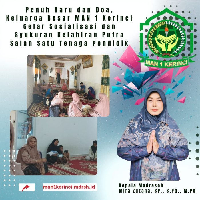 Penuh Haru dan Doa, MAN 1 Kerinci Gelar Syukuran Kelahiran Putra Tenaga Pendidik Penuh Haru dan Doa, MAN 1 Kerinci Gelar Syukuran Kelahiran Putra Tenaga Pendidik