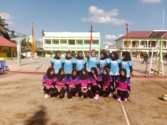 Tim Voli Putri MTsN 5 Tebo Ikuti Turnamen di Rimbo Bujang