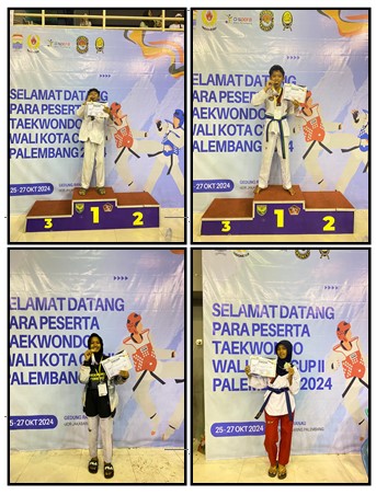 MEMBANGGAKAN, SISWA SISWI MTsN 1 TEBO BERHASIL RAIH EMAS PADA KEJUARAAN TAEKWONDO SE-SUMATRA DI GOR JAKABARING PALEMBANG 2024