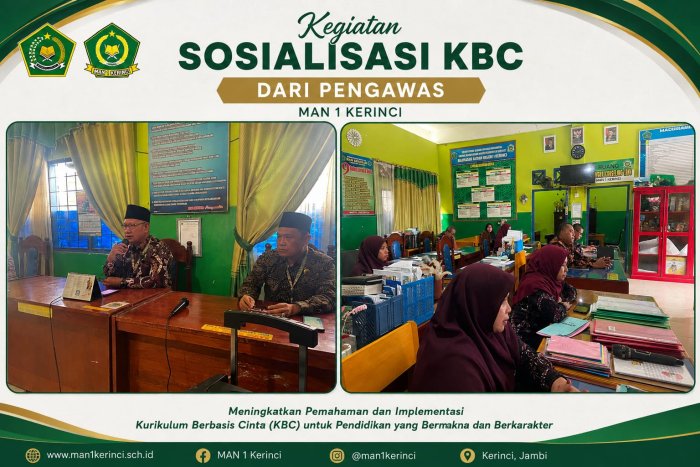 Pengawas Madrasah Sosialisasikan Kurikulum Berbasis Cinta di MAN 1 Kerinci Pengawas Madrasah Sosialisasikan Kurikulum Berbasis Cinta di MAN 1 Kerinci