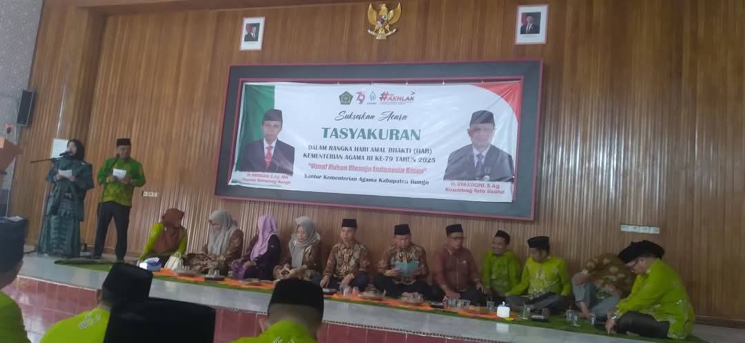 TASYAKURAN HARI AMAL BHAKTI KEMENTERIAN AGAMA KE-79DI KEMENAG BUNGO TASYAKURAN HARI AMAL BHAKTI KEMENTERIAN AGAMA KE-79DI KEMENAG BUNGO