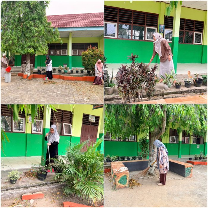 Jaga Kebersihan dan Kenyamanan Madrasah, Wali Kelas MAN 2 Bungo Lakukan Aksi Bersih Ruang Kelas dan Pekarangan Saat Pembelajaran Daring Jaga Kebersihan dan Kenyamanan Madrasah, Wali Kelas MAN 2 Bungo Lakukan Aksi Bersih Ruang Kelas dan Pekarangan Saat Pembelajaran Daring