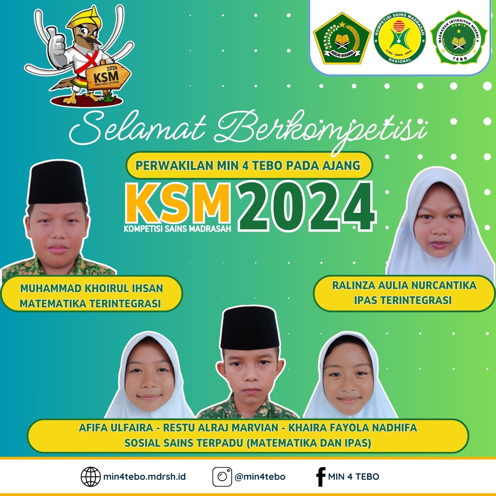 Jelang KSM Tingkat Kabupaten, 5 Siswa MIN 4 Tebo Jalani Simulasi Jelang KSM Tingkat Kabupaten, 5 Siswa MIN 4 Tebo Jalani Simulasi