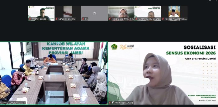 MTsN 1 Bungo Ambil Bagian dalam Sosialisasi Sensus Ekonomi 2026 BPS Provinsi Jambi