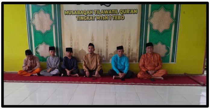 Sambut Tahun Baru dengan Keberkahan, MTsN 1 Tebo Gelar Yasinan Perdana di Aula Madrasah 1