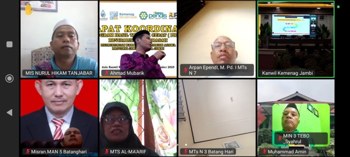 Kepala MIN 3 Tebo Mengikuti Sosialisasi PHTC Madrasah