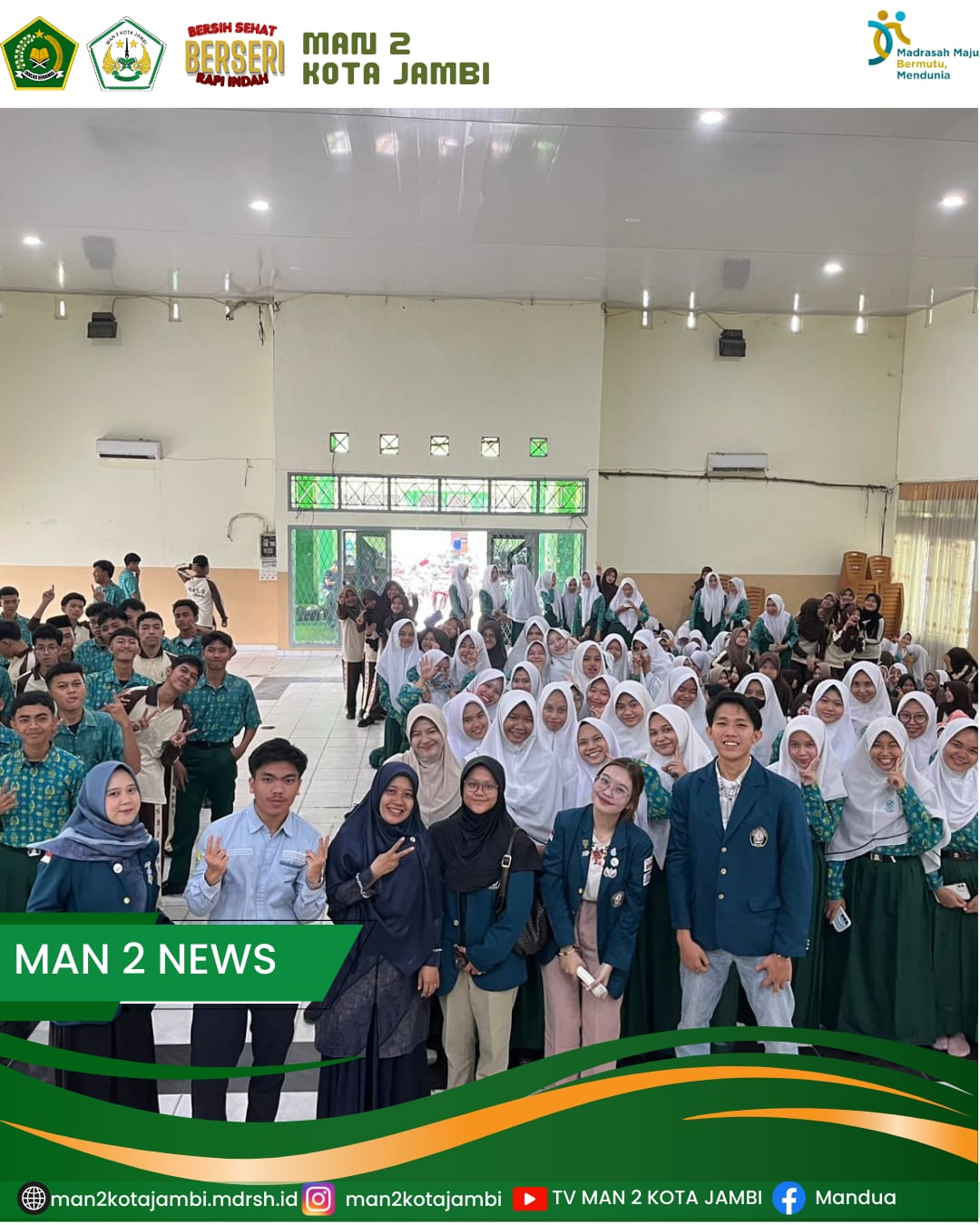 Ikatan Mahasiswa Jambi di Semarang Ajak Siswa MAN 2 Kota Jambi Kuliah di Semarang