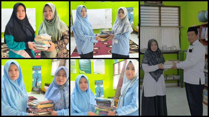 Sambut Kelulusan, Siswa Kelas IX MTsN 1 Batang Hari Hibahkan Ratusan Buku untuk Perpustakaan Madrasah