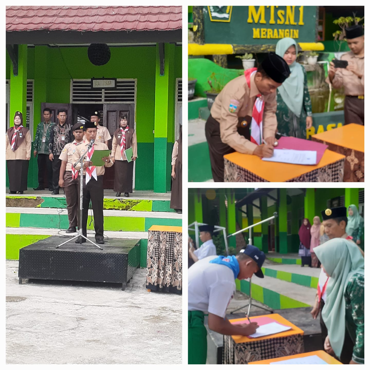 MTs N 1 Merangin mengadakan pelantikan pengurus organisasi
