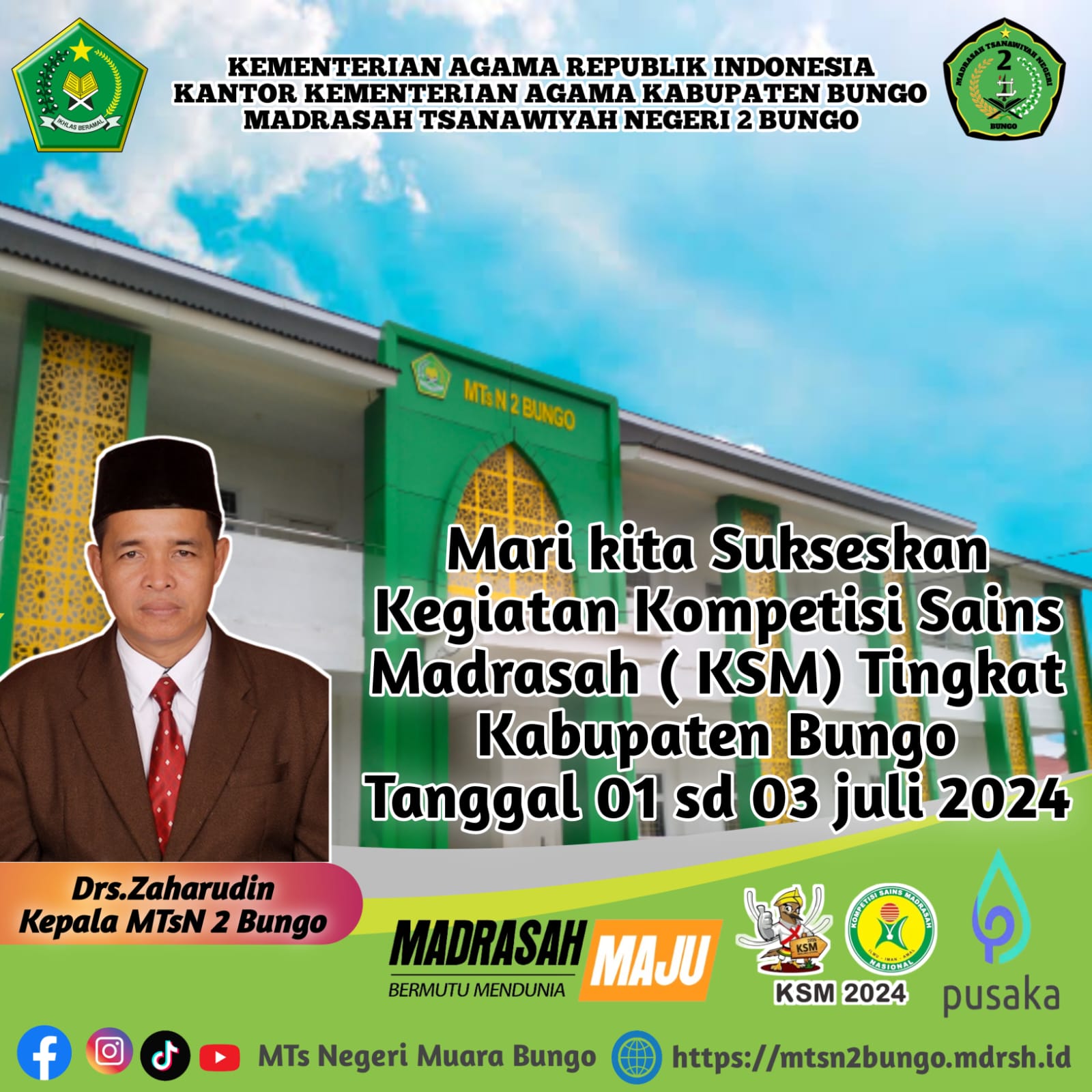 SELAMAT DAN SUKSES PESERTA KSM 
